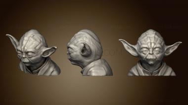 3D model Yoda Bust Star (STL)