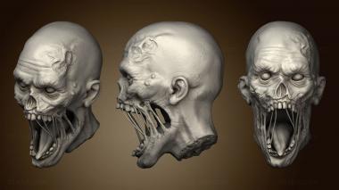 3D модель Голова зомби 2 (STL)