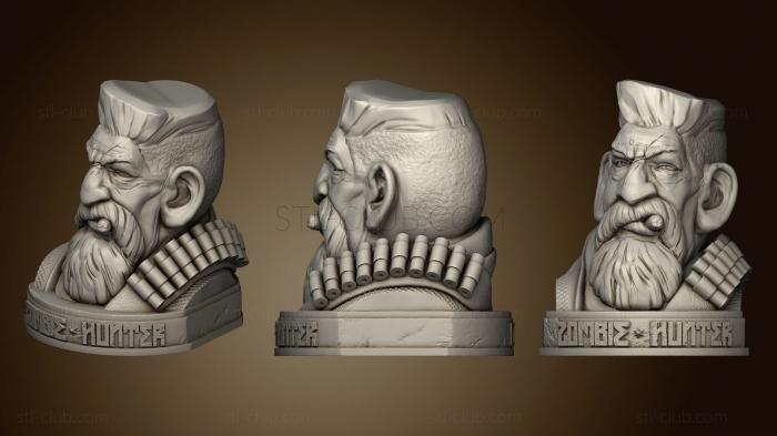 Zombie Hunter bust