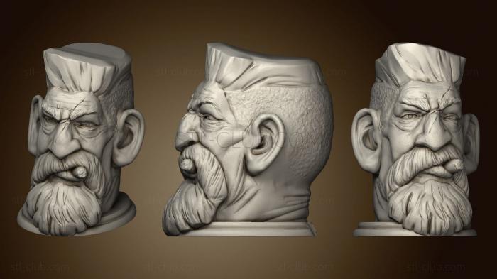 3D мадэль Голова Охотника На зомби (STL)