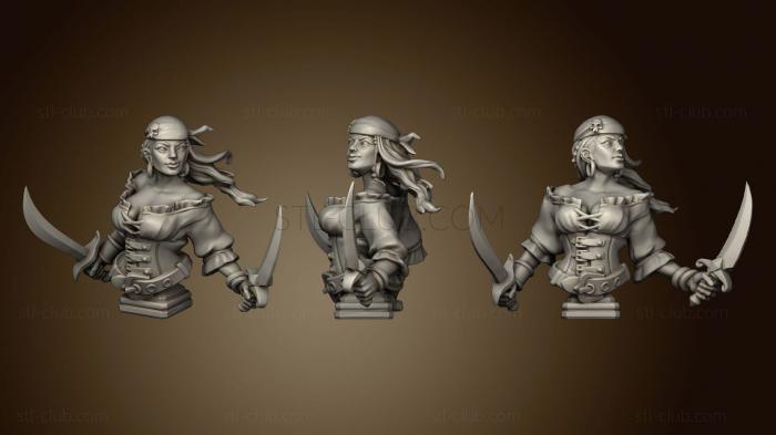 3D model Adrie With Hands Bust (STL)