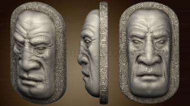 3D мадэль Африканская деревянная статуя с головой (STL)