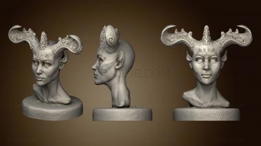 3D model Alice Zane Rogers head (STL)
