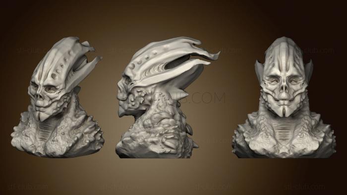 3D мадэль Голова инопланетянина (1) (STL)