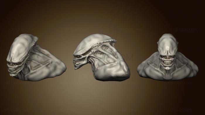 3D мадэль Голова Инопланетянина 3 (STL)
