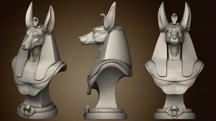 3D model Anubis bust (STL)