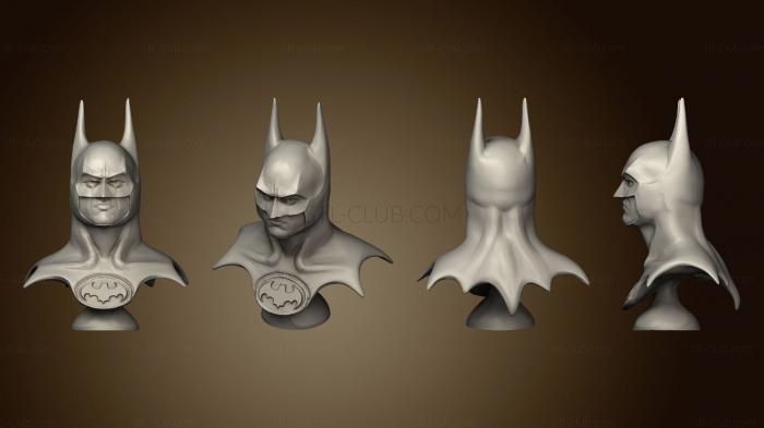 3D модель Бюст Майкла Китона Бэтмен 1989 года (STL)