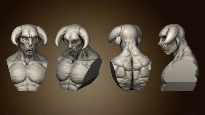 3D model Daemon Bust (STL)