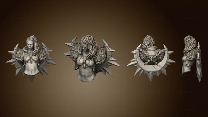 3D model Gashnakh Orc Assassin Bust v 3 (STL)