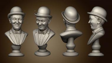 3D model GE Laurel and Hardy Busts Figurines Static (STL)