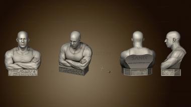 3D модель Бюст Вина Дизеля (STL)