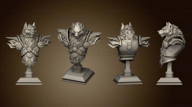 3D model White Werewolf bust (STL)