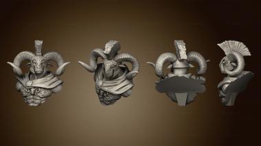3D model Zodiac War Aries Bust (STL)