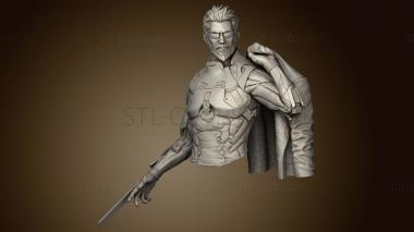 3D model Adam Jensen Sculpture and (STL)