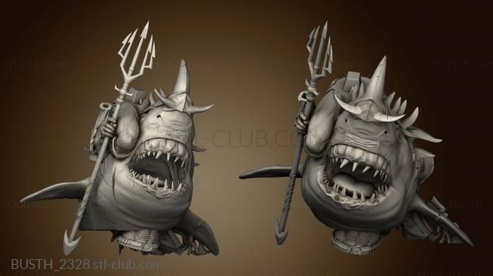 3D model Aquaman Statue Shark (STL)