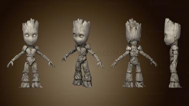 3D model Baby Groot ARTICULADO Action Figure (STL)