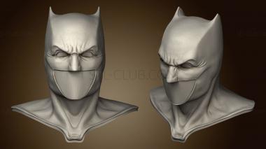 3D модель Капюшон с надписью BATMAN batfleck (STL)