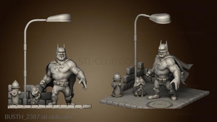 3D model batman cartoon diorama rudd (STL)