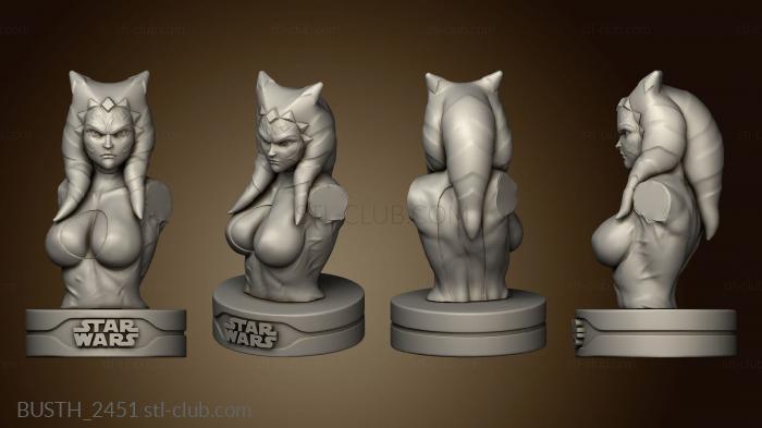 3D model Bust Ahsoka Tier (STL)