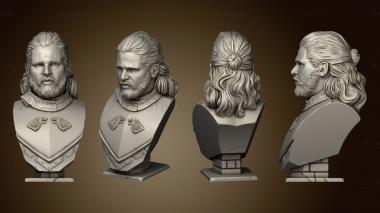 3D model Bust David Ostman John Snow Jon (STL)