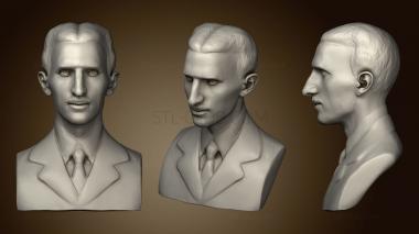 3D model Bust Nikola Tesla (STL)