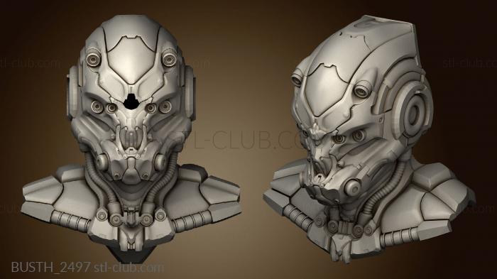 3D model Bust war Frame forest (STL)