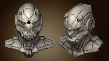 3D model Bust war Frame forest (STL)