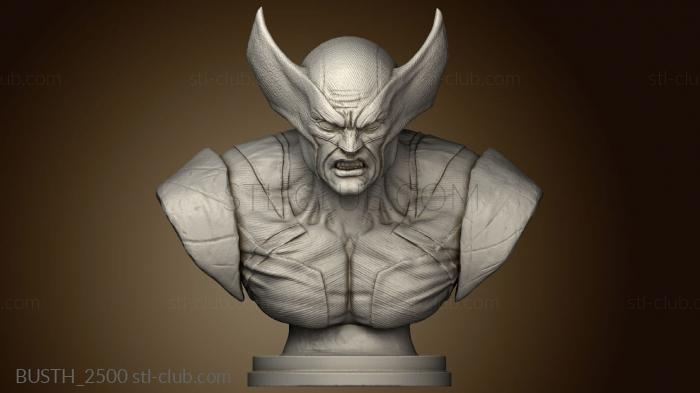 3D model Bust Wolverine (STL)