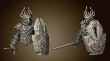 3D model ECHOES CORRUPTION Altair Dragonborn Paladin Shield (STL)