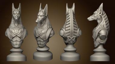 3D model Egyptian Chess Board Knight (STL)