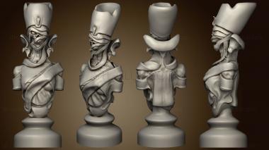 3D model Egyptian Chess Board Undead Queen (STL)