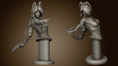 3D model Felicia simple fox girl (STL)