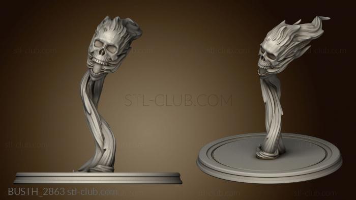 3D model Flame Skull (STL)