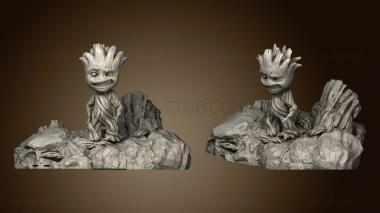 3D model Smbdy Baby Groot Platform (STL)