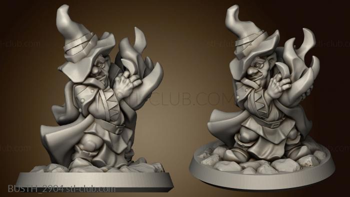 3D model gnome warlock male (STL)