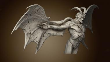 3D model Justice League Diorama Statue Gargoyle JL (STL)