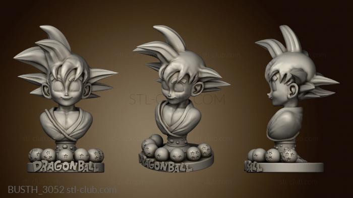 3D model Kid Goku from Dragon Ball balls (STL)