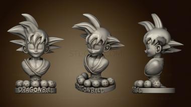 3D model Kid Goku from Dragon Ball balls (STL)