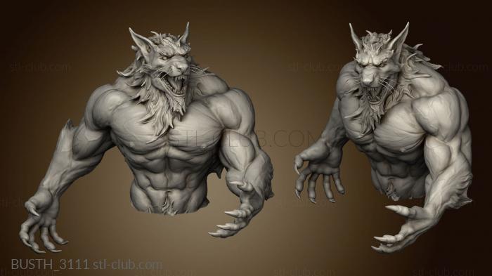 3D model loup garou Werewolf ted (STL)