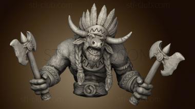 3D model Minotaur Tribe Leader (STL)