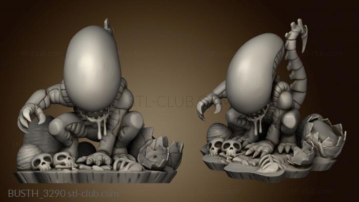 3D model PREDADOR Alien Chibi (STL)