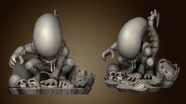 3D model PREDADOR Alien Chibi (STL)