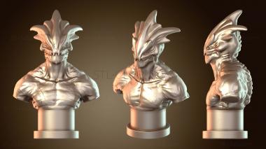 3D мадэль Бюст пришельцев (STL)