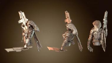 3D мадэль Апокалиптическое влечение, бюст, волосы Клаудии, SFW (STL)