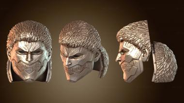 3D мадэль Маска Бронированного Титана Назад (STL)