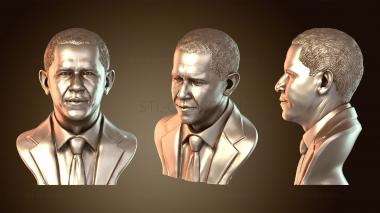 3D модель Бюст Барака Обамы (STL)