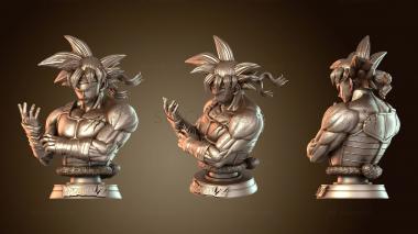 3D мадэль Бардок Бюст, броня Риодана повреждена (STL)