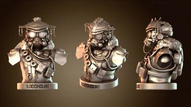 3D model Bloodhound Bust (STL)