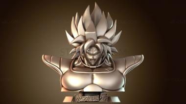 3D мадэль Broly Bust Classic (STL)