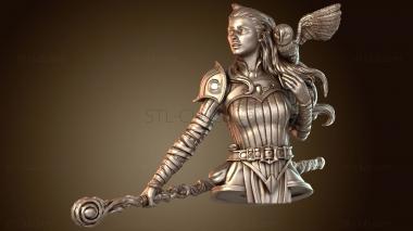 3D мадэль Бюст Аура Эльф Астральный Клирик (STL)